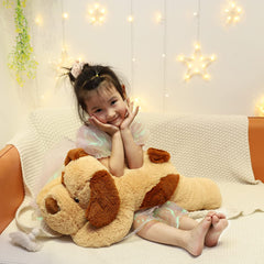 YESGIRL weighted dog plush soft cotton filling for cuddly comfort.