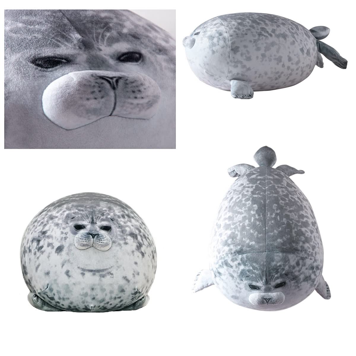 YESGIRL seal plush pillow on bed creates soft, inviting decor.