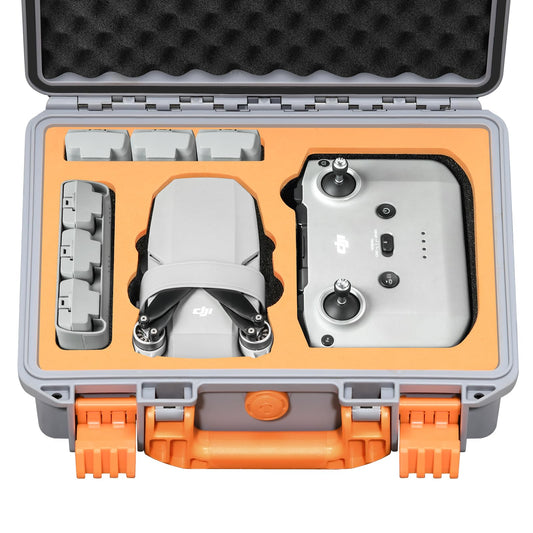 YETEETH DJI Mini 2 SE case interior foam layout keeps gear organized for easy access.
