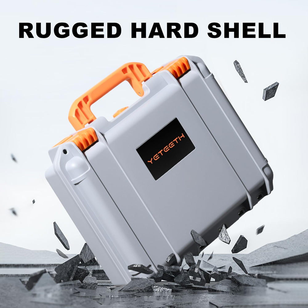 YETEETH travel-ready drone case fits in backpack or luggage for easy transport.