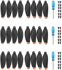 YETEETH Mavic Mini 2 orange propellers closeup for quiet, safe flight.