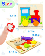 Yetonamr gift-ready toddler puzzle set offers screen-free learning and fun.