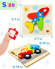Yetonamr gift-ready wooden puzzle set – perfect for screen-free play and learning.