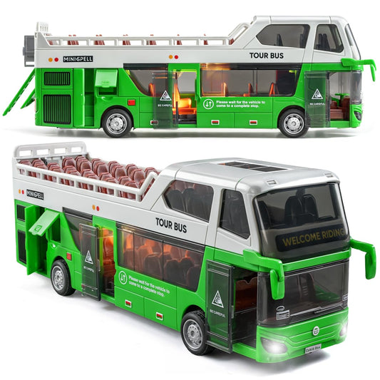 Yewkou city bus with lights and sounds enhances imaginative play