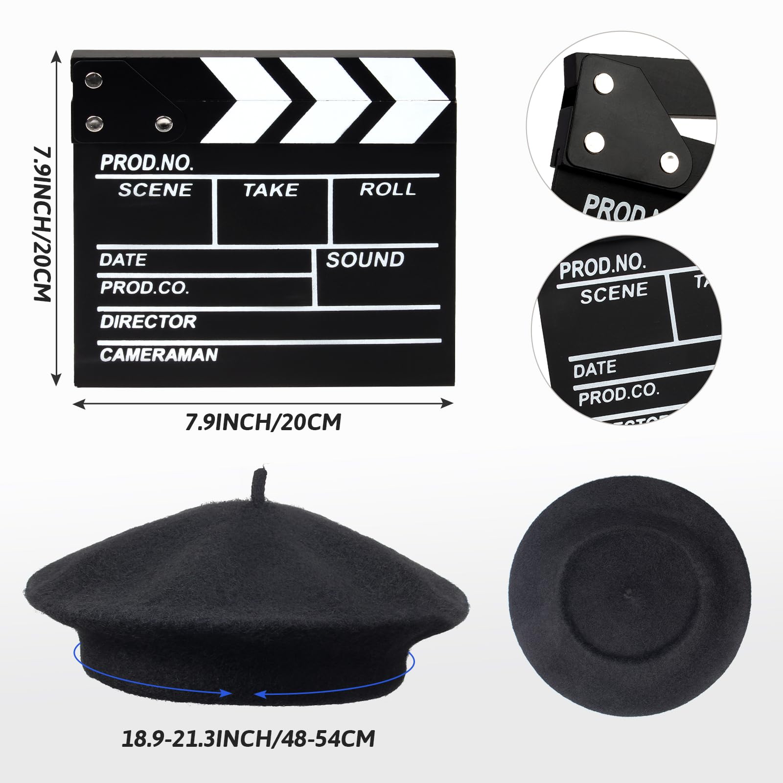 Yewong director megaphone, lightweight plastic prop for lively performances.