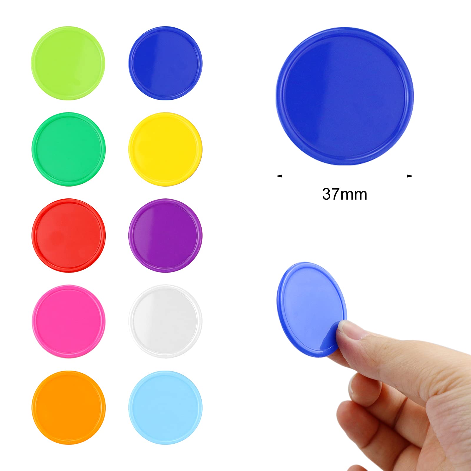 YEXPRESS poker chips color sets ten colors with fifty pieces per color for math activities.