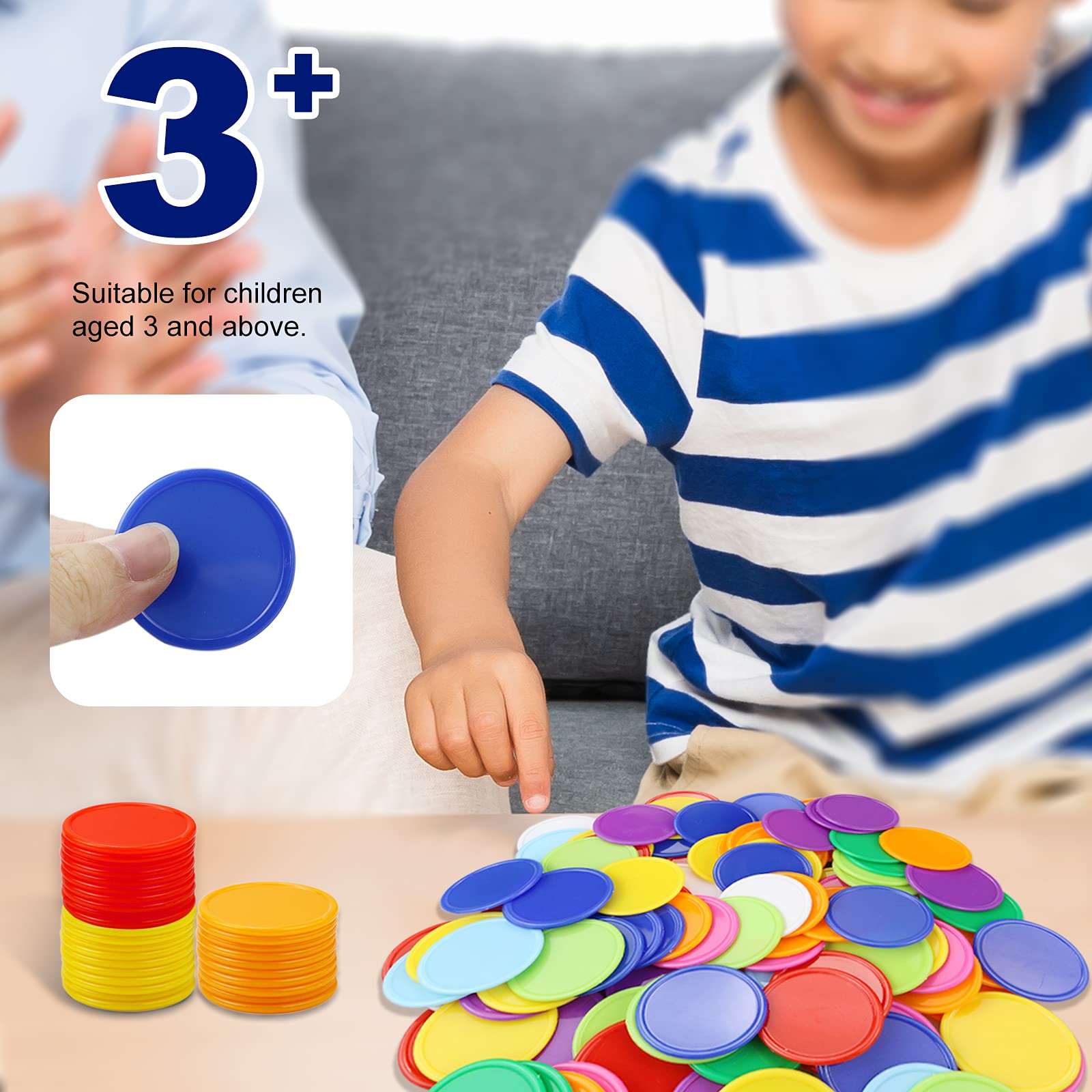YEXPRESS poker chips smooth surface enhances grip during gameplay.