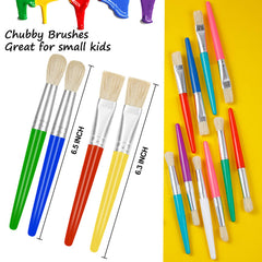 YGAOHF soft bristles and rust-proof ferrules withstand daily art time