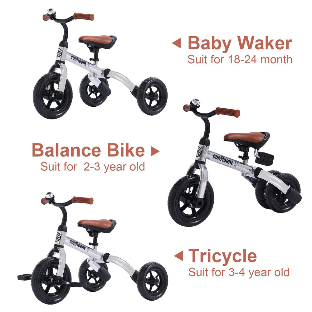 YGJT 3-in-1 tricycle carbon steel frame offers durability for outdoor adventures.