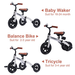 YGJT 3-in-1 tricycle carbon steel frame offers durability for outdoor adventures.