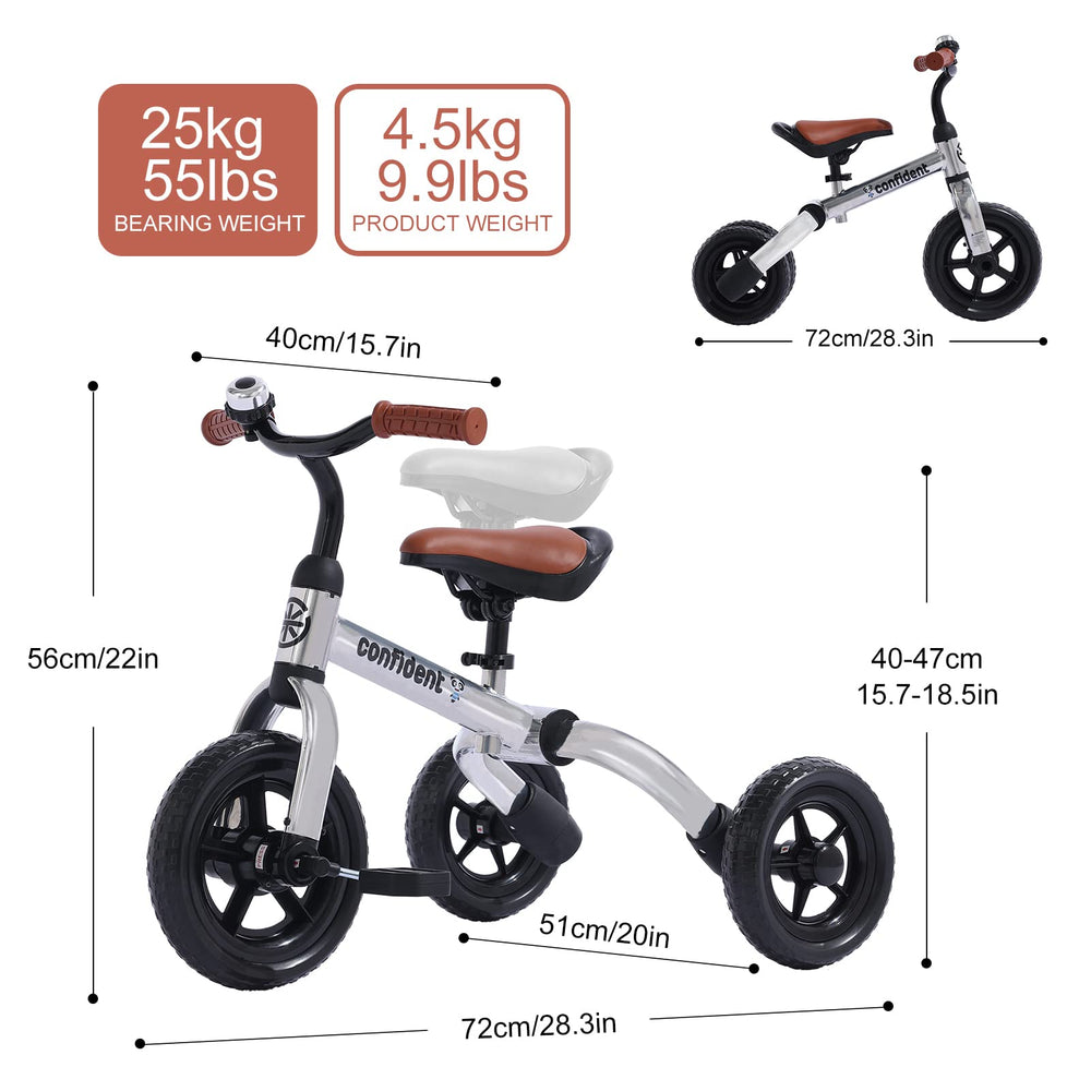 YGJT 3-in-1 tricycle easy assembly for quick setup before playtime.