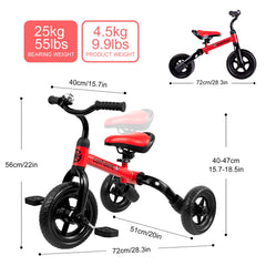 YGJT 3 in 1 tricycle easy-assembly for quick setup before outings.