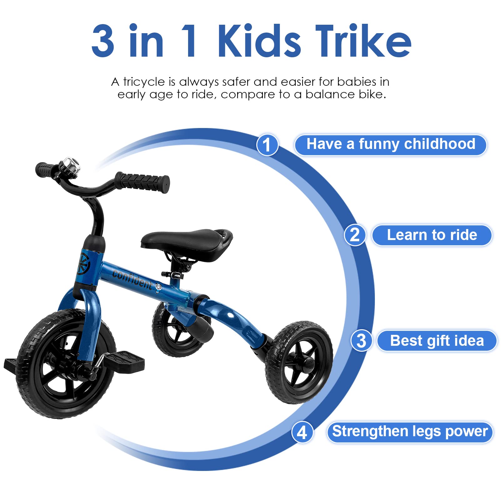 YGJT removable-pedal feature supports early balance before pedaling independence.