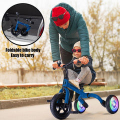 YGJT EVA-wheels Tricycle blue smooth ride on varied surfaces