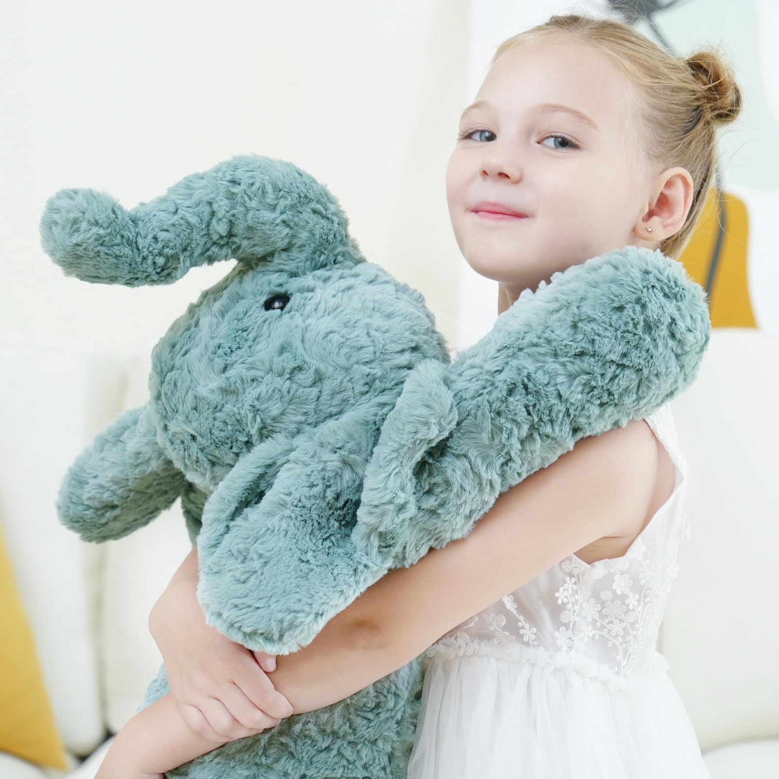 YGZE plush in a cozy bedroom ambience for calm decor