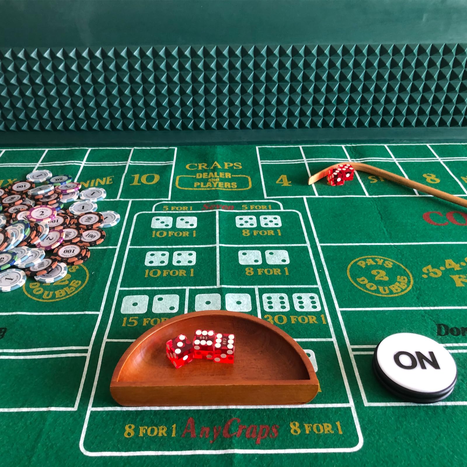 YH Poker craps layout easy setup for travel and on the go play
