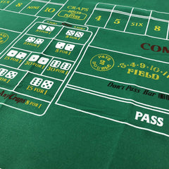 YH Poker lightweight craps layout easy to roll out at home tables