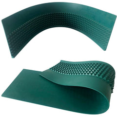 Dense rubber bumper material for stable, professional dice action