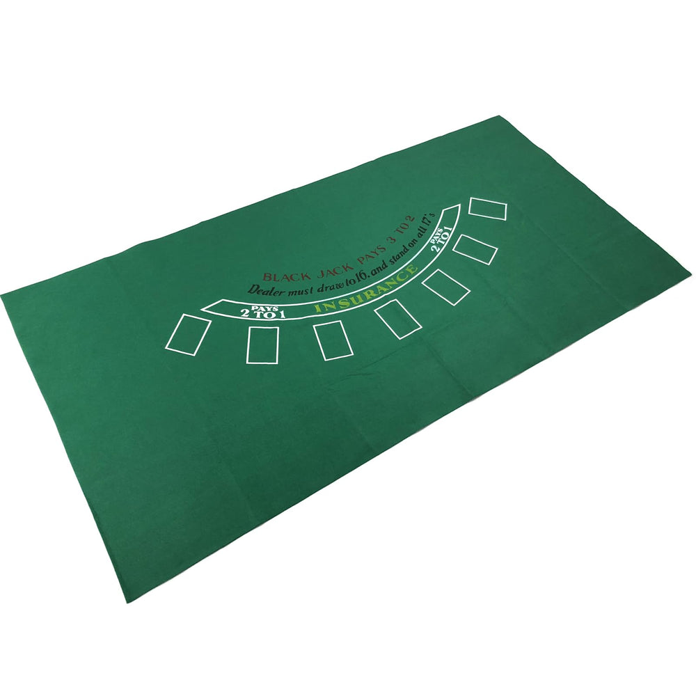 YH Poker green felt close-up showing quality stitching and authentic casino vibe