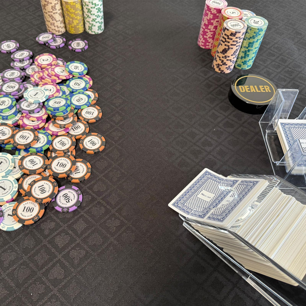 YH Poker Speed Cloth note advises ironing folds for a crisp finish.