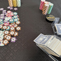 YH Poker Speed Cloth note advises ironing folds for a crisp finish.