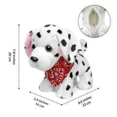 YH YUHUNG Dalmatian toy provides lifelike movement with wagging tail during play.