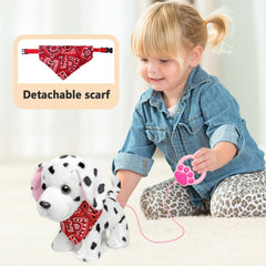 YH YUHUNG soft plush Dalmatian ideal for safe, cozy play on smooth floors.