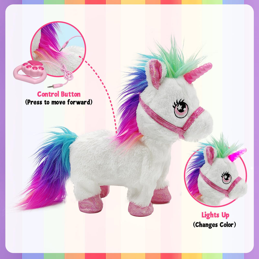 YH YUHUNG unicorn toy carrot feeding supports pretend mealtime fun.