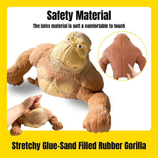 YHan Stretchy Monkey Fidget Toy squeeze-ready glue-sand core for endless playful shapes and sensory fun.