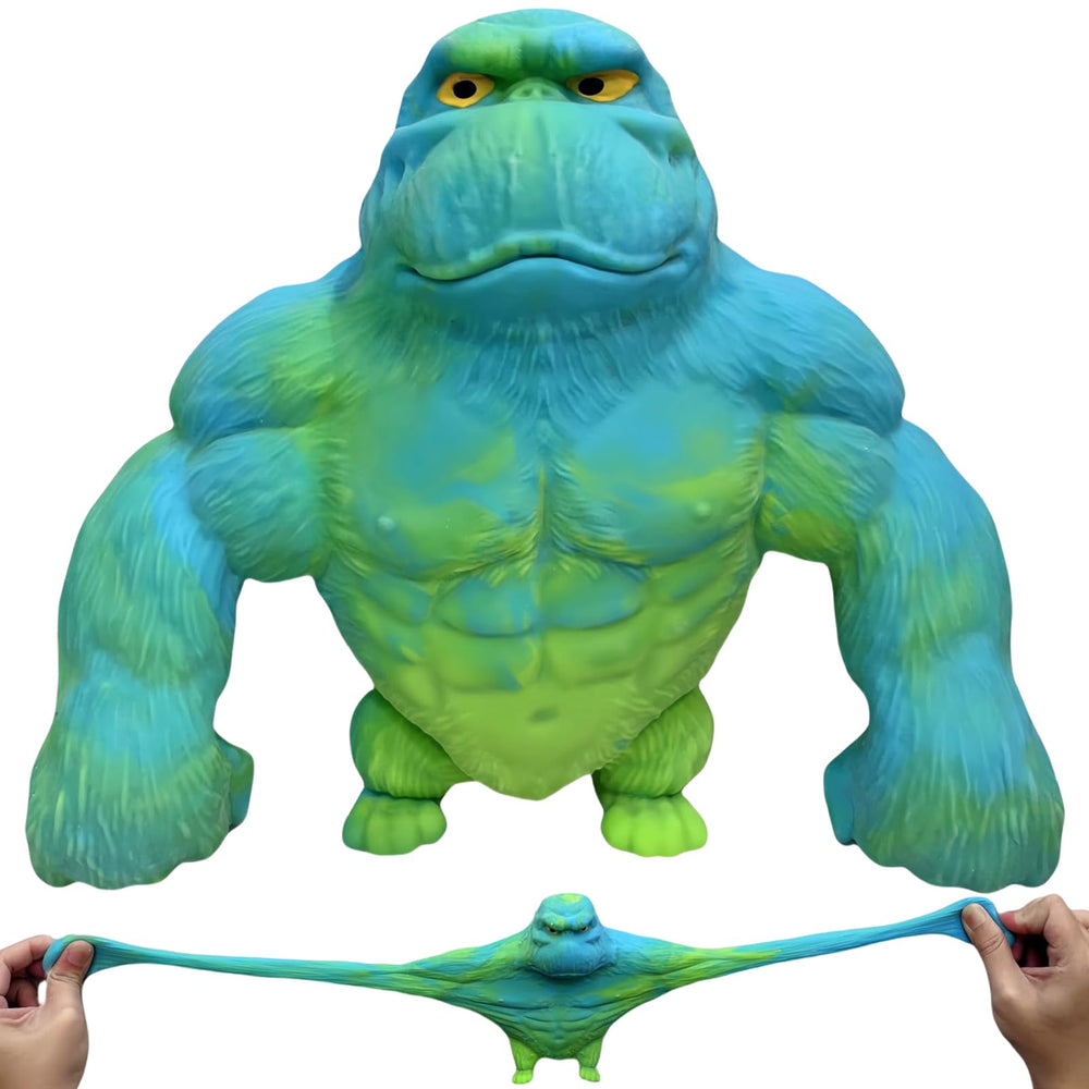 YHan Super Stretchy Gorilla blue-green with squishy texture for stress relief.