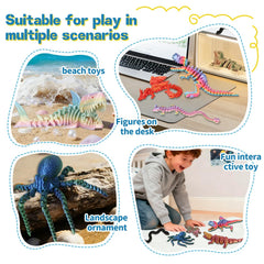 YHBWSM shark toy with streamlined joints for action-packed pretend play and decor