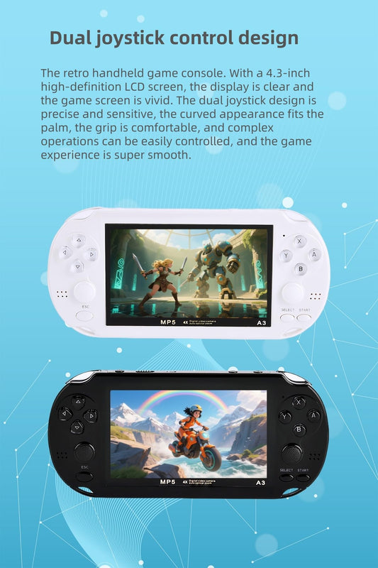 YHFITN dual joystick control enables precise, comfortable handheld gaming