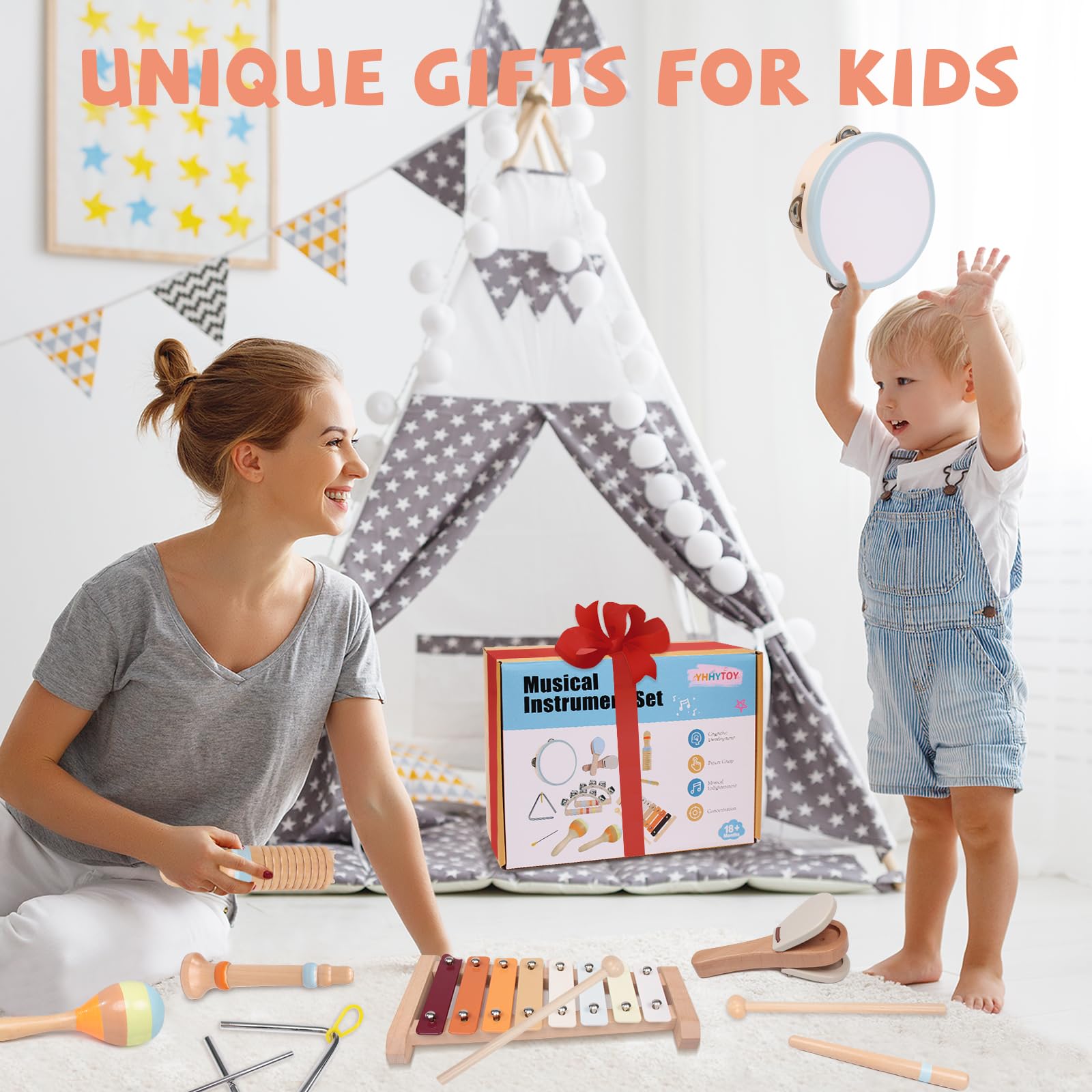 YHHYTOY maracas invite shaking rhythm for gross motor play