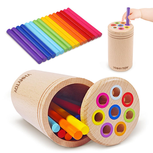 YHHYTOY color sorter sticks for toddlers enhances fine motor skills