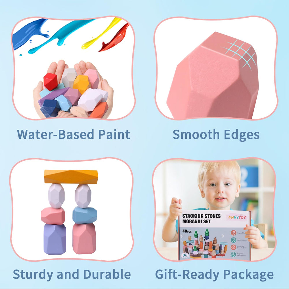Safe and durable wooden toy set by YHHYTOY with smooth edges.