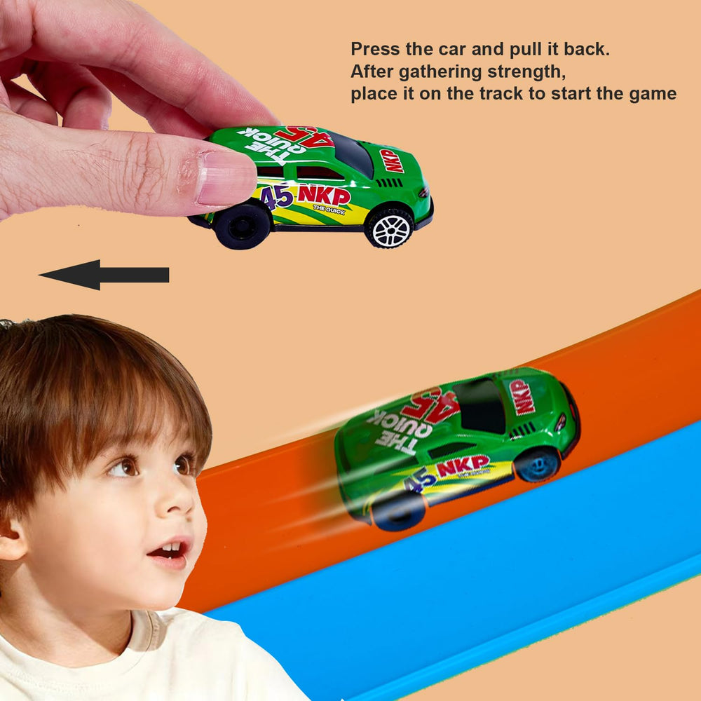 YHPANSHIZ track unfolds without assembly for instant play