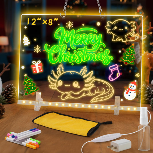 YHWOIS Lumiboard seven-color lights for vibrant doodling and reusable artwork.