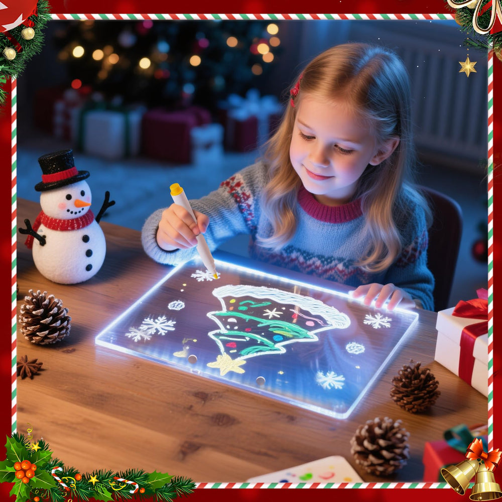 YHWOIS Lumiboard acrylic surface provides smooth erasing and lasting shine.