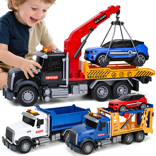 YHXKJ 3-pack trucks shown together for imaginative play.