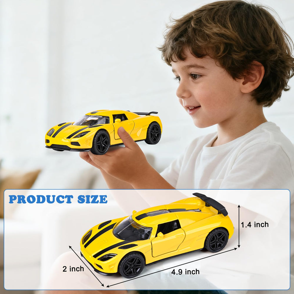 YHXKJ pull-back cars provide smooth tires and effortless racing on hard floors and fabrics.