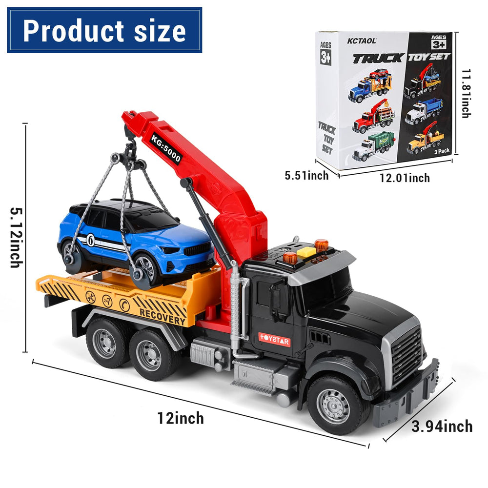 YHXKJ dump truck toy with tilt bed for dumping play.