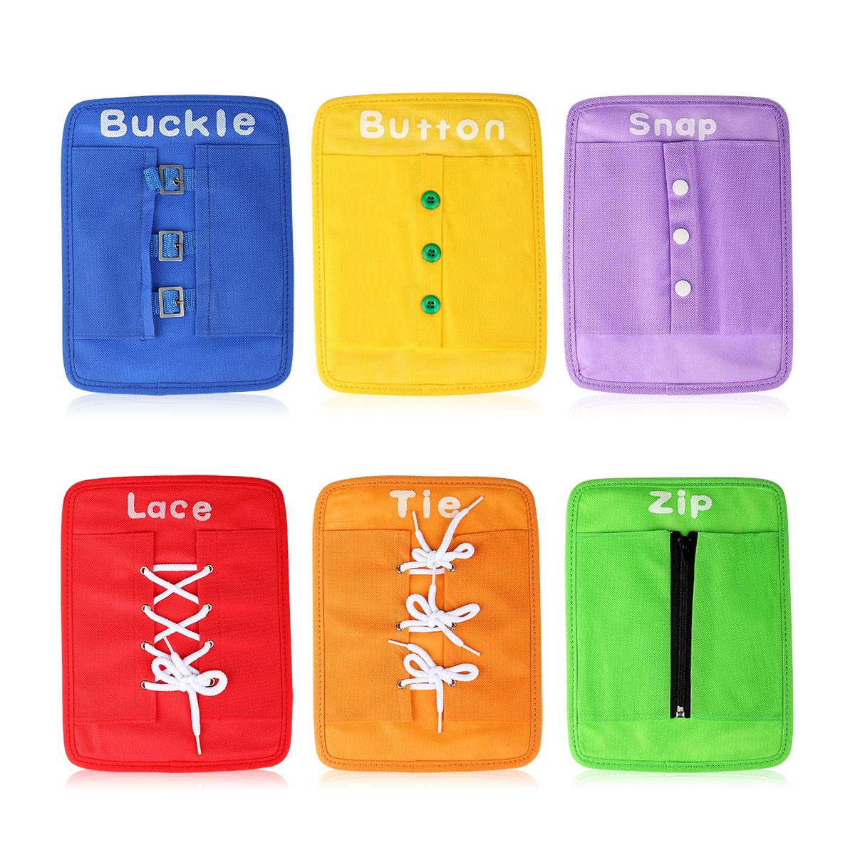 YHZAN Learn to Tie Dressing Board front view promotes self-reliance through everyday skill practice.