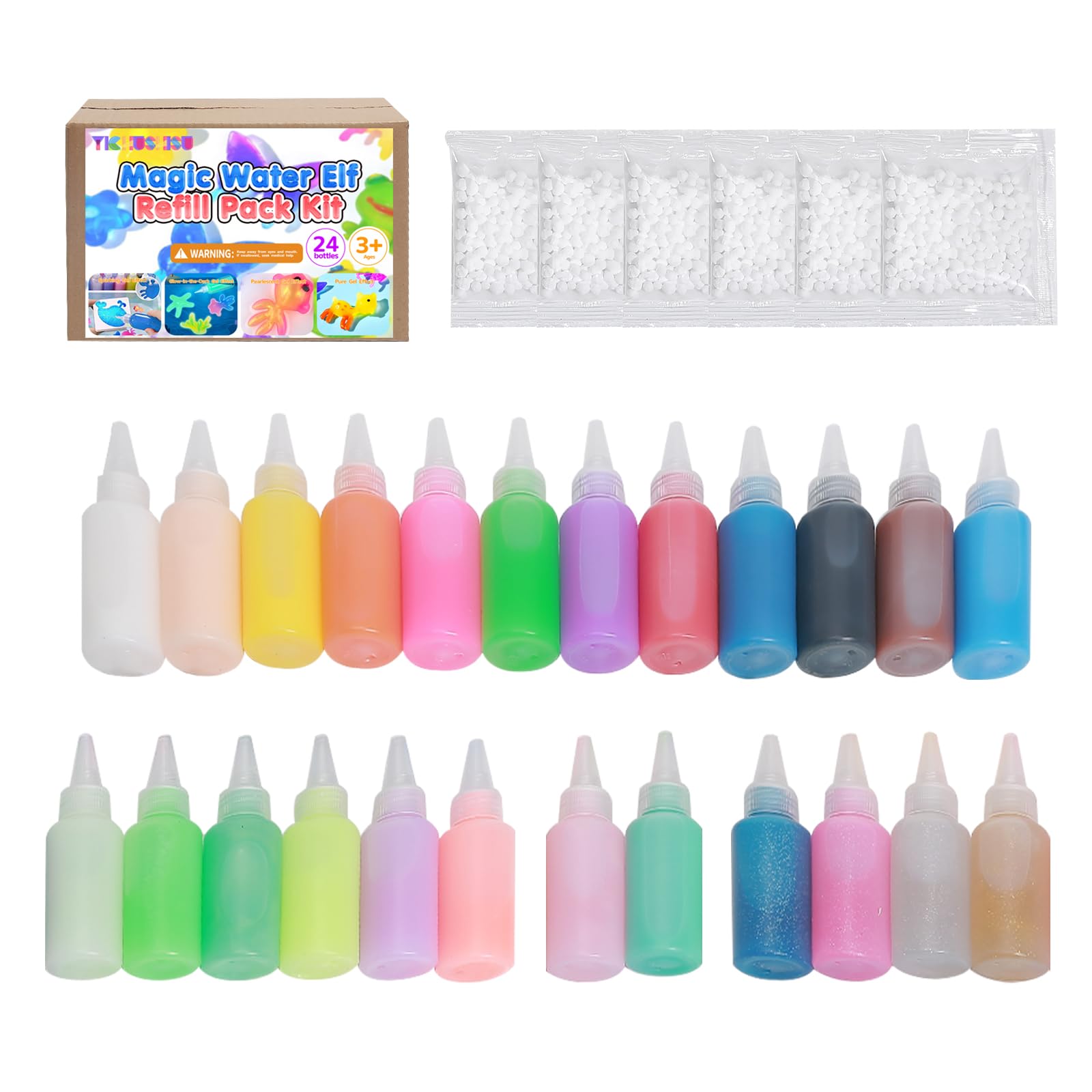 Yichushisu Magic Gel Water Pets Kit assembly for creative play.