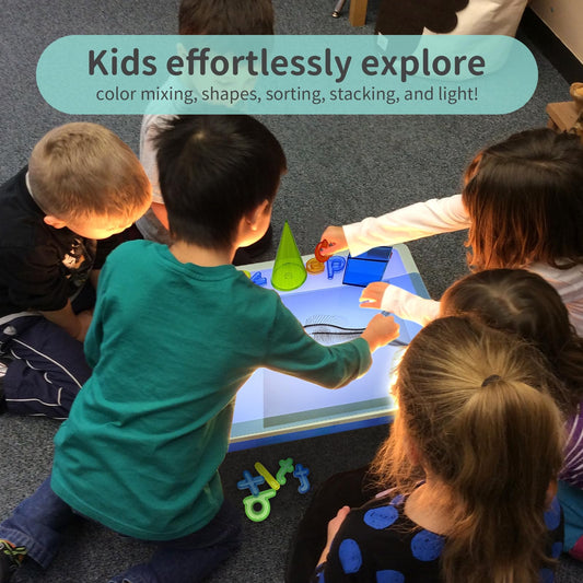 Yichushisu sensory light table supports learning through colorful play and discovery