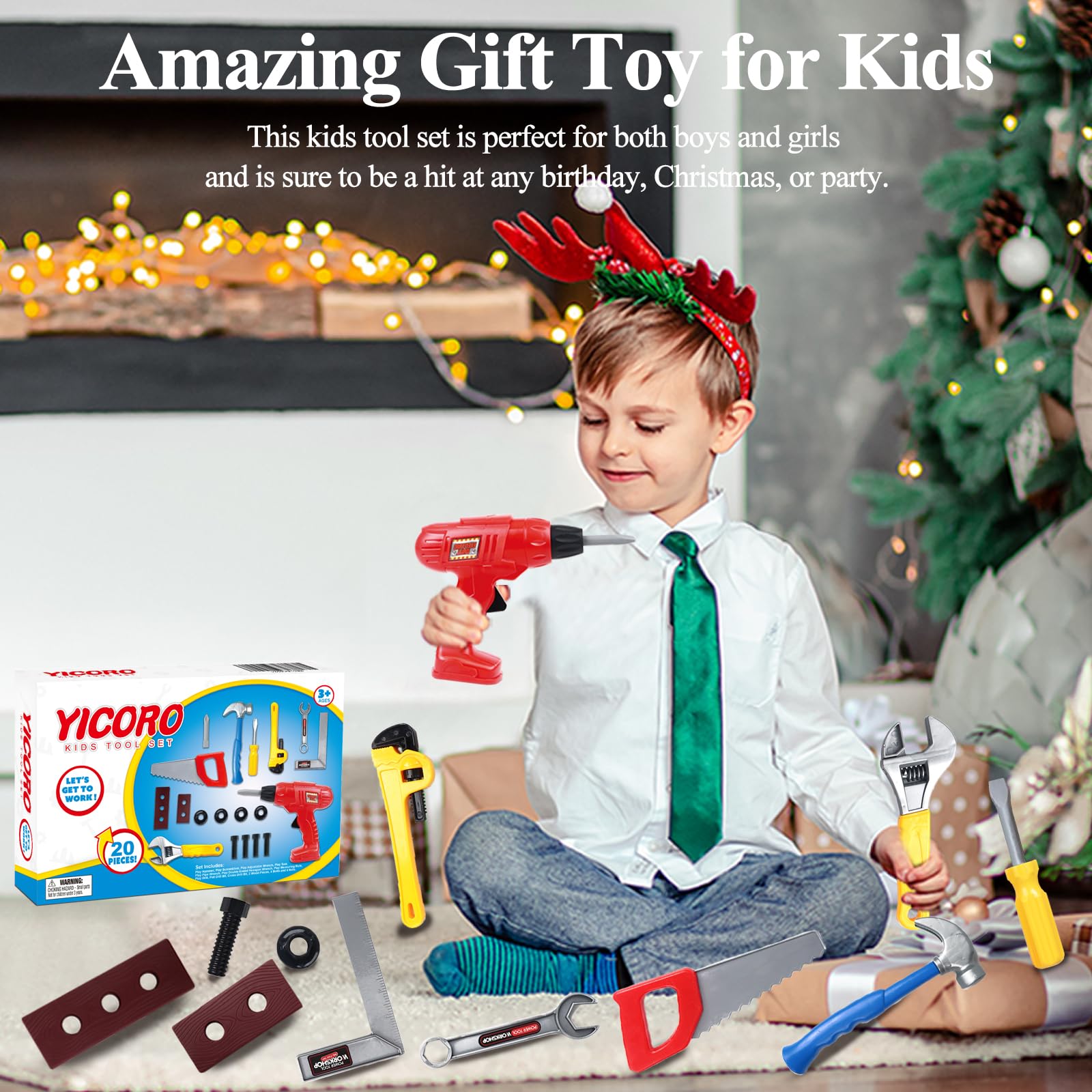 YICORO tools with rounded edges designed for safe hands-on fun