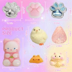 Yidayes squishy pack chick – soothing squeeze toy ideal for kids' play and focus.