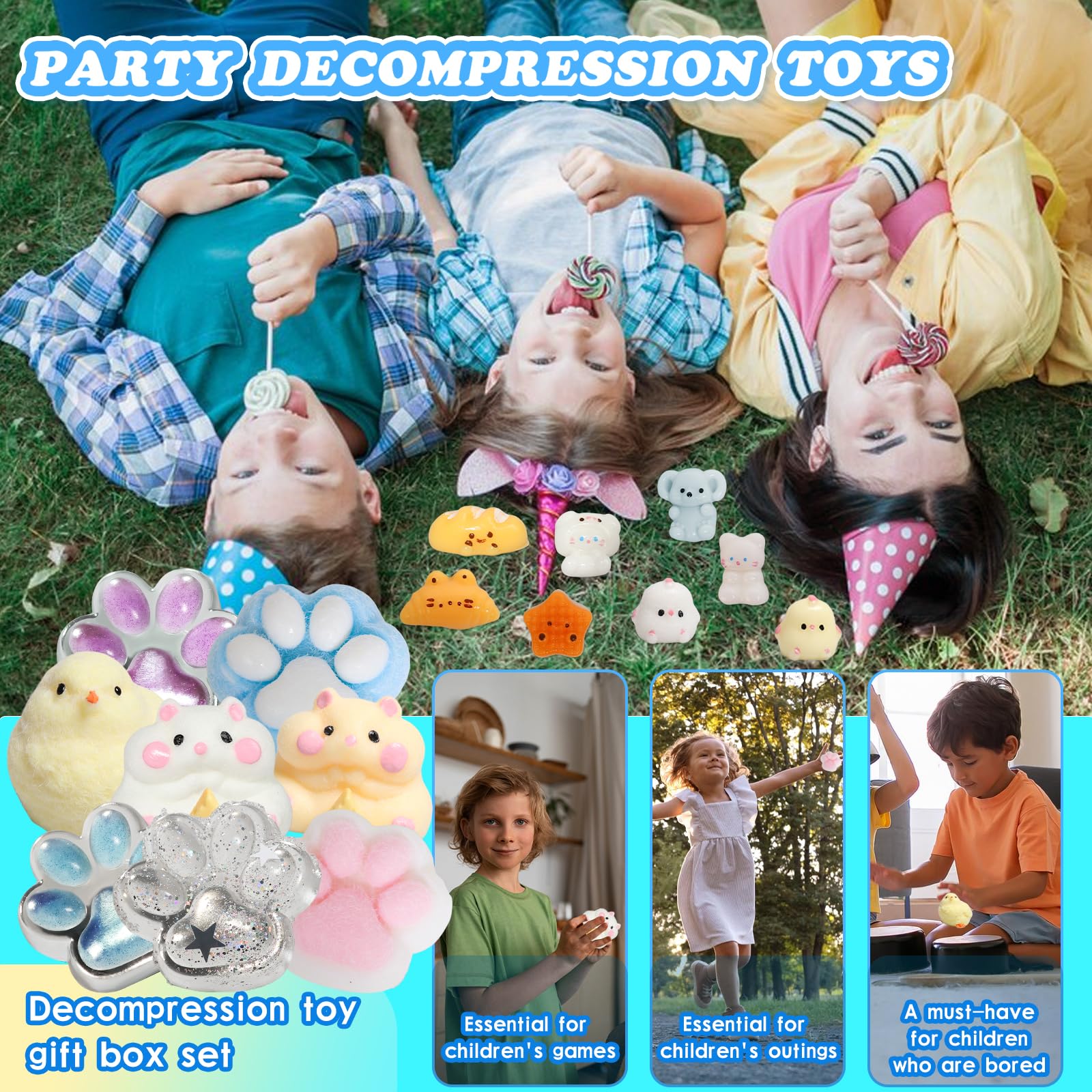 Yidayes Portable Chain Pouch with Taba squishies for easy carry