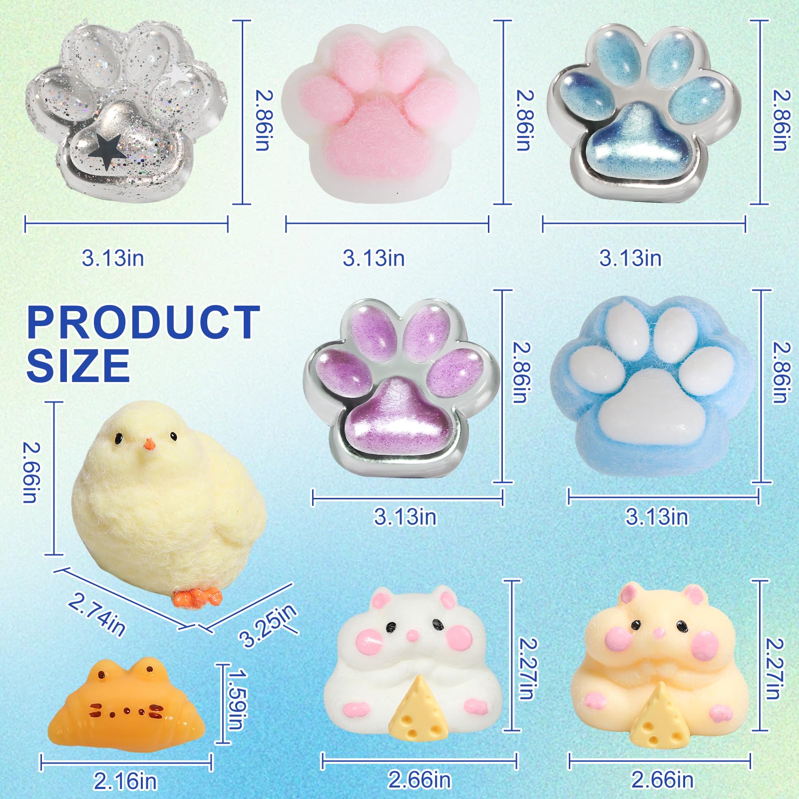 Yidayes Taba Squishy Paw detail supports tactile fun