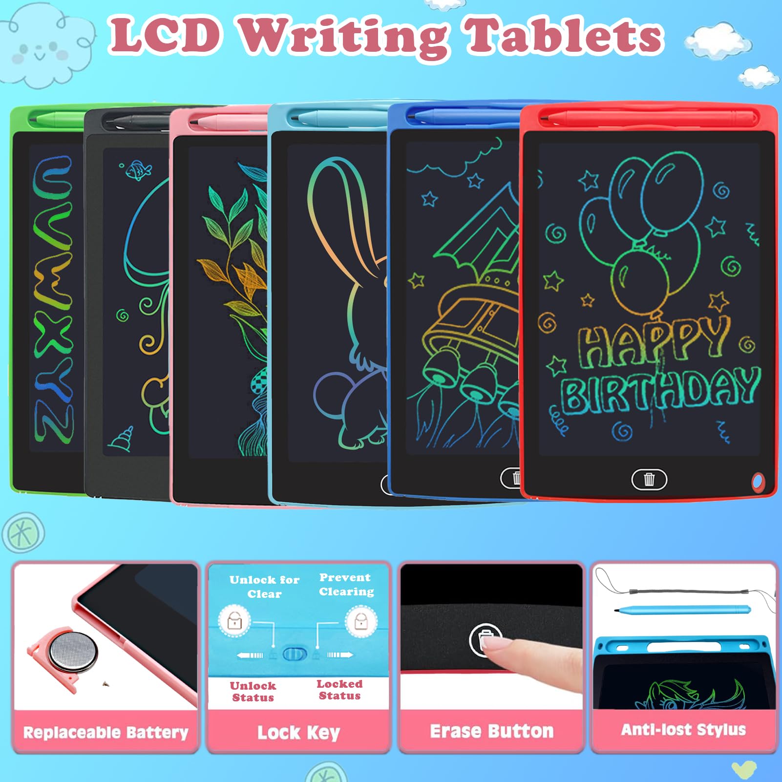Yidedraw lock button preserves artwork before clearing.