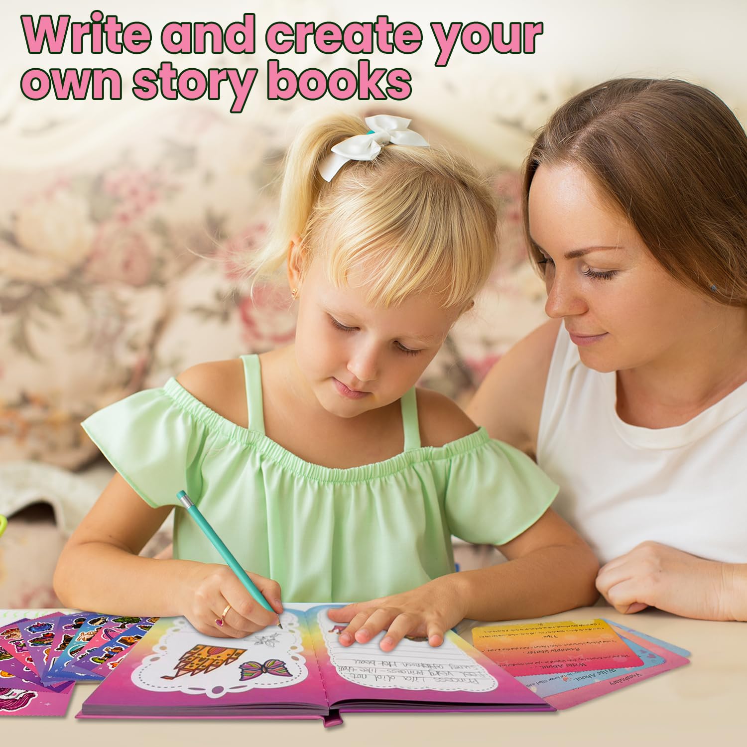 YiYeah DIY Storybook Art Kit hardbound books reveal ready to fill pages